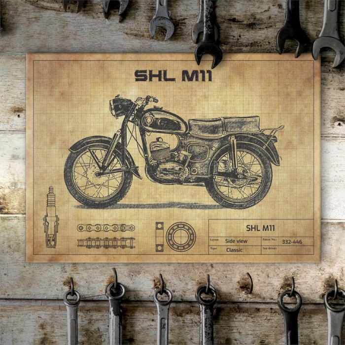 Plakat metalowy SHL M11 Prezent