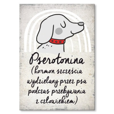 Plakat metalowy pserotonina Prezent
