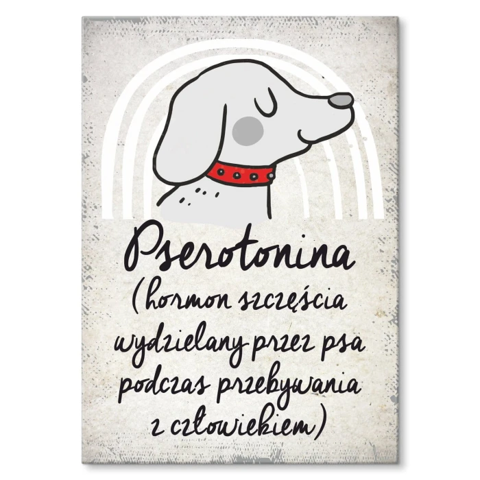 Poster metal pserotonina gift