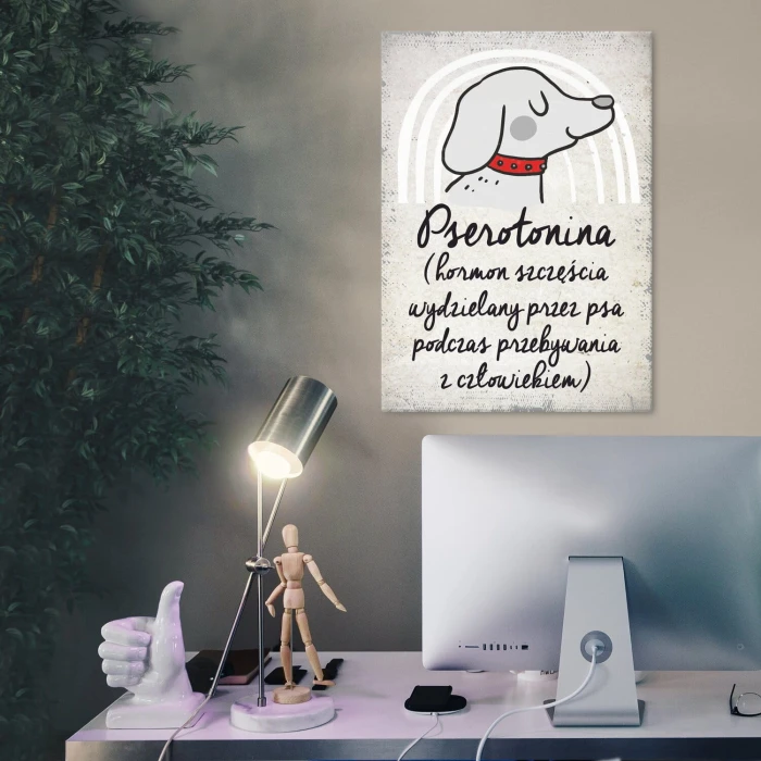 Poster metal pserotonina gift