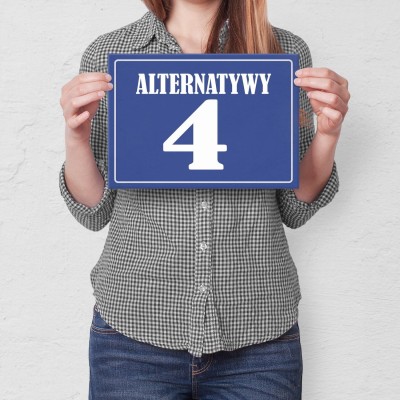 Plakat metalowy Alternatywy 4 Prezent