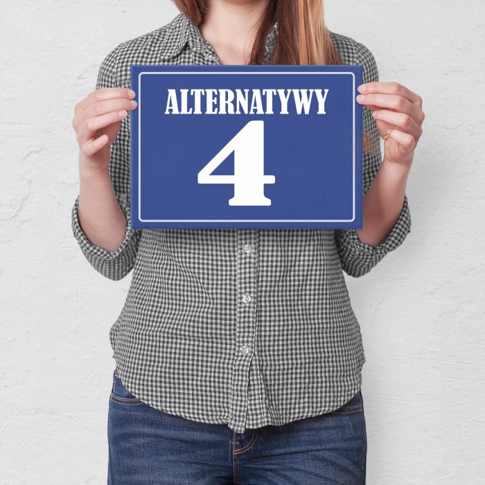 Plakat metalowy Alternatywy 4 Prezent