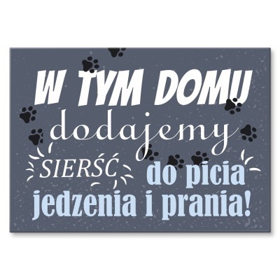 Plakat metalowy Sierść Prezent