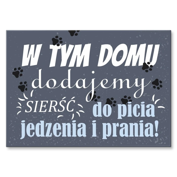 Plakat metalowy Sierść Prezent