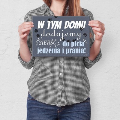 Plakat metalowy Sierść Prezent