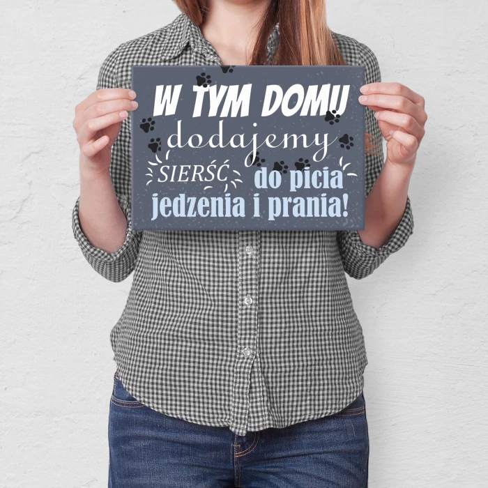 Plakat metalowy Sierść Prezent