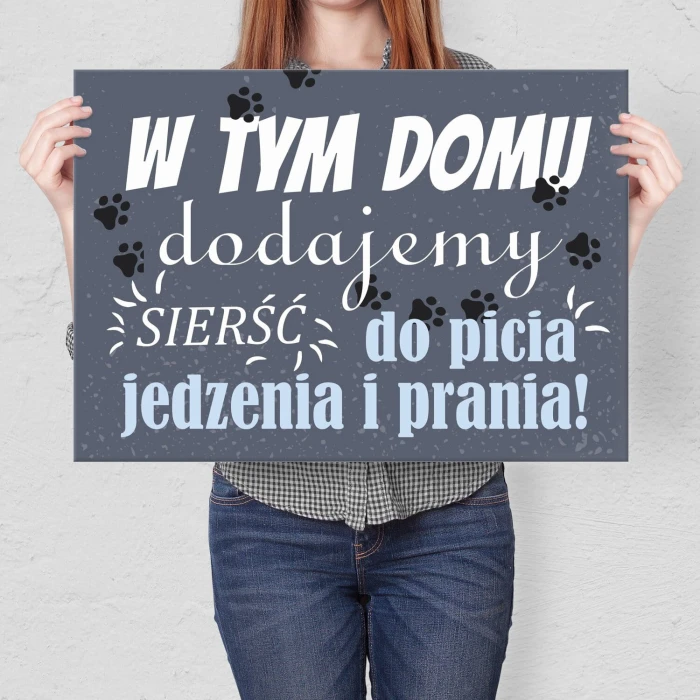 Plakat metalowy Sierść Prezent
