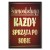 Plakat metalowy sprzątaj po sobie Prezent