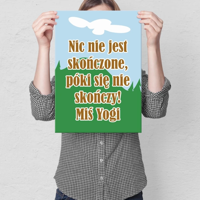 Poster metal Miś Yogi gift