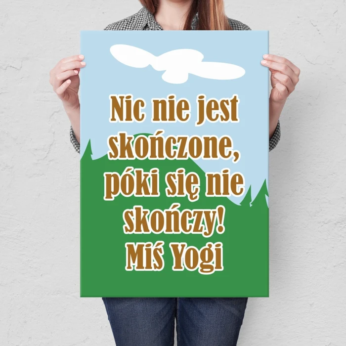 Plakat metalowy Miś Yogi Prezent