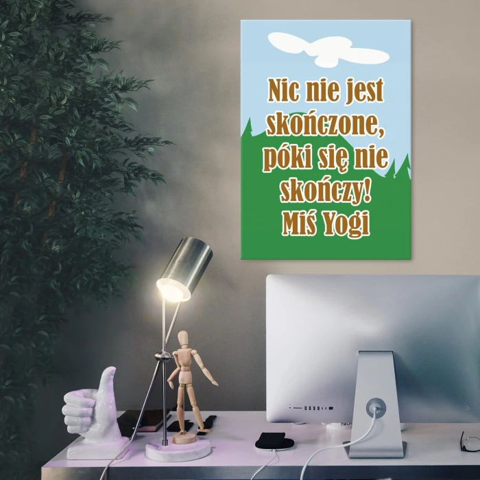 Plakat metalowy Miś Yogi Prezent