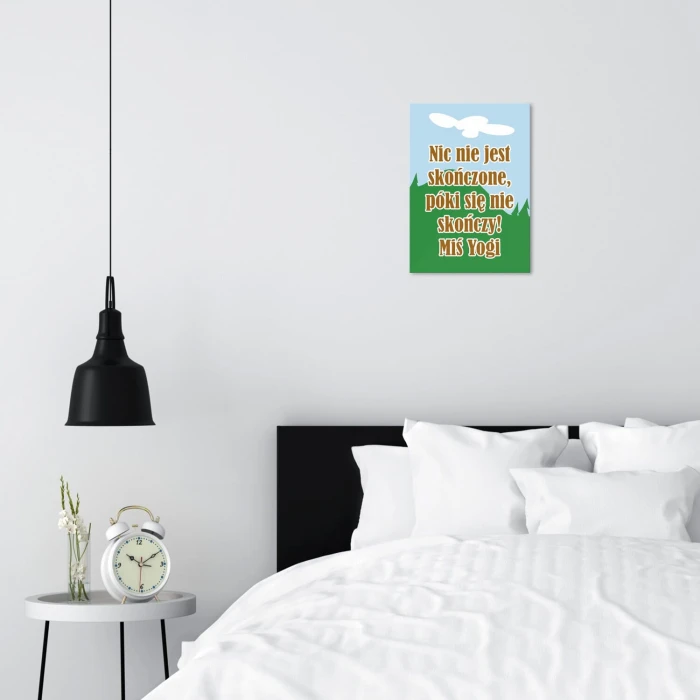 Plakat metalowy Miś Yogi Prezent