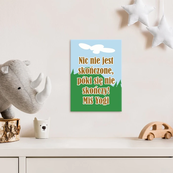 Poster metal Miś Yogi gift