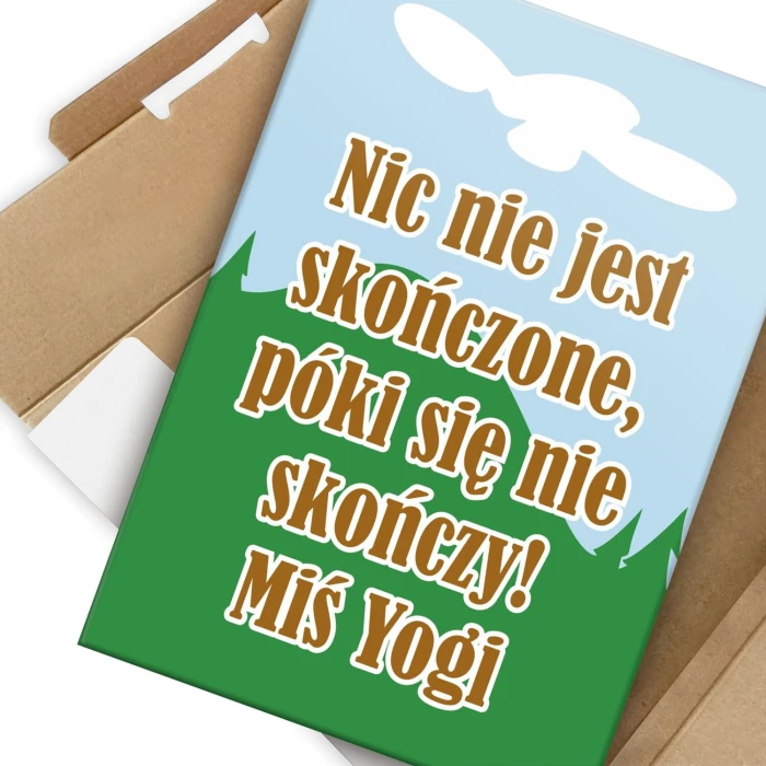 Plakat metalowy Miś Yogi Prezent
