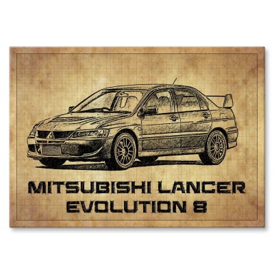 Poster metal Mitsubishi Lancer gift