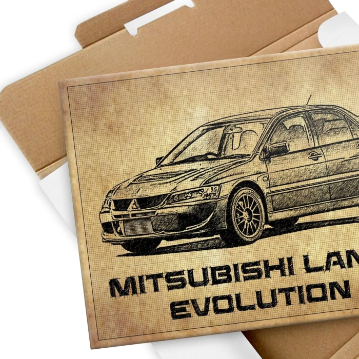 Poster metal Mitsubishi Lancer gift
