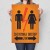 Poster metal zachowaj odstęp gift