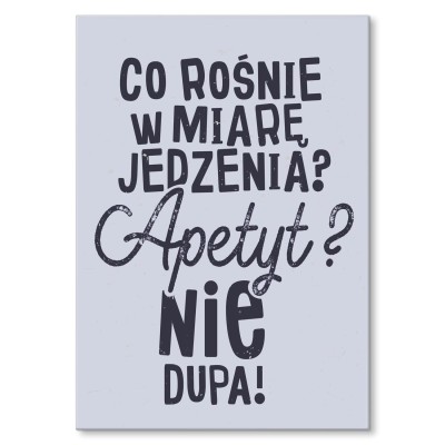 Poster metal co rośnie gift