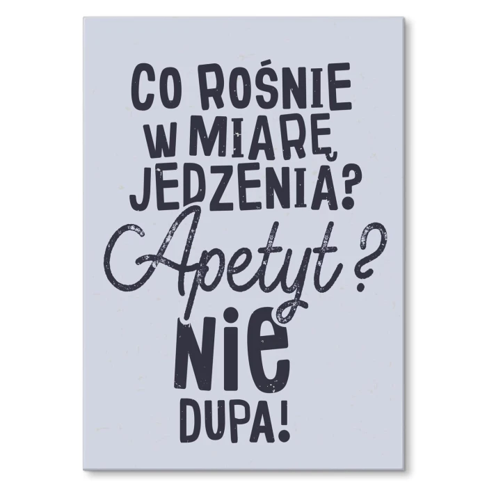 Poster metal co rośnie gift