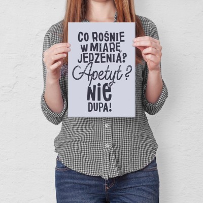 Plakat metalowy co rośnie Prezent