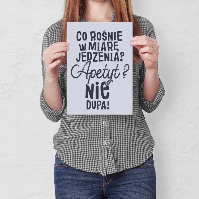Poster metal co rośnie gift