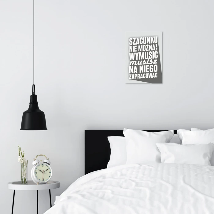 Plakat metalowy szacunek Prezent