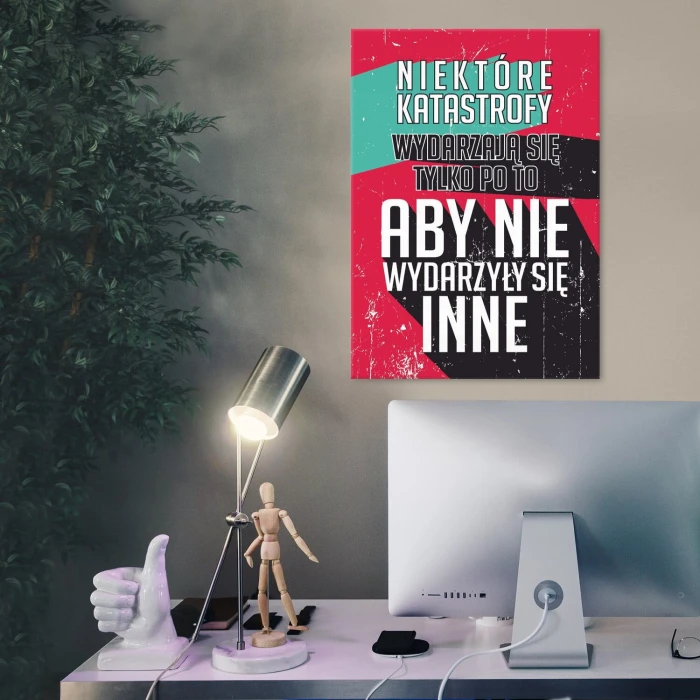 Plakat metalowy niektóre katastrofy Prezent