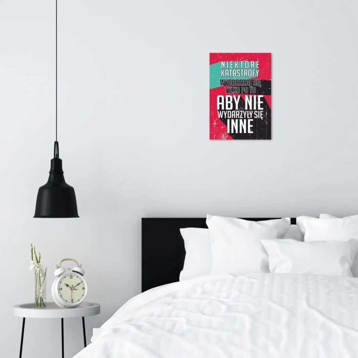 Plakat metalowy niektóre katastrofy Prezent