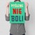 Poster metal myślenie nie boli gift