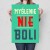 Plakat metalowy myślenie nie boli Prezent