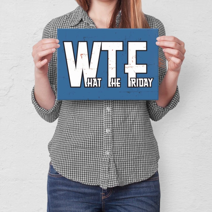 Poster metal WTF gift