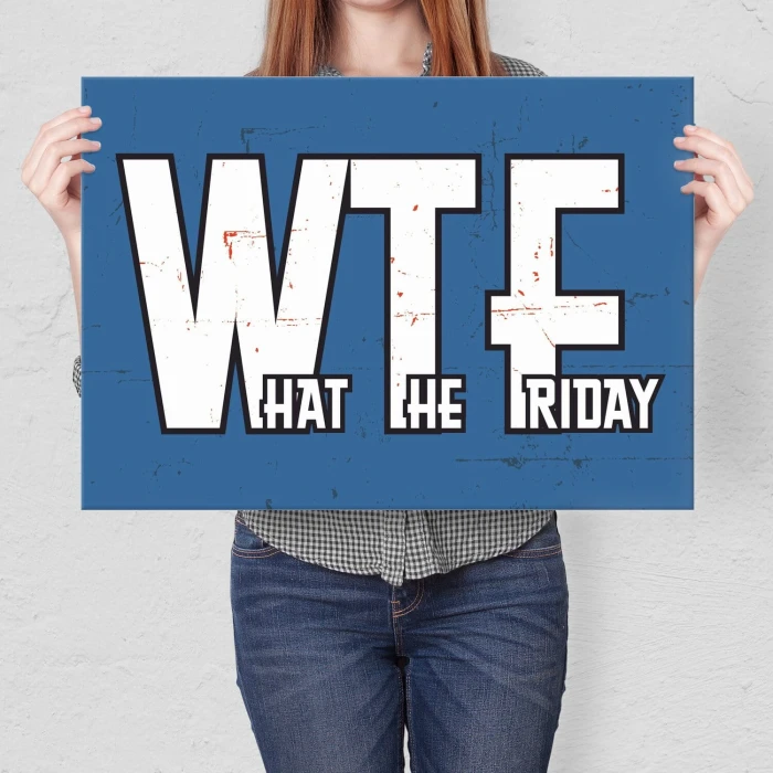 Poster metal WTF gift