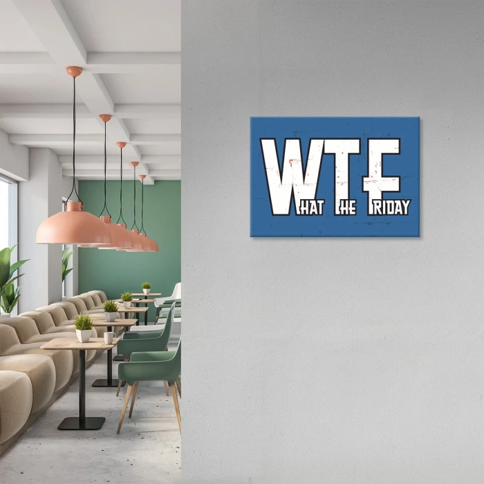 Poster metal WTF gift