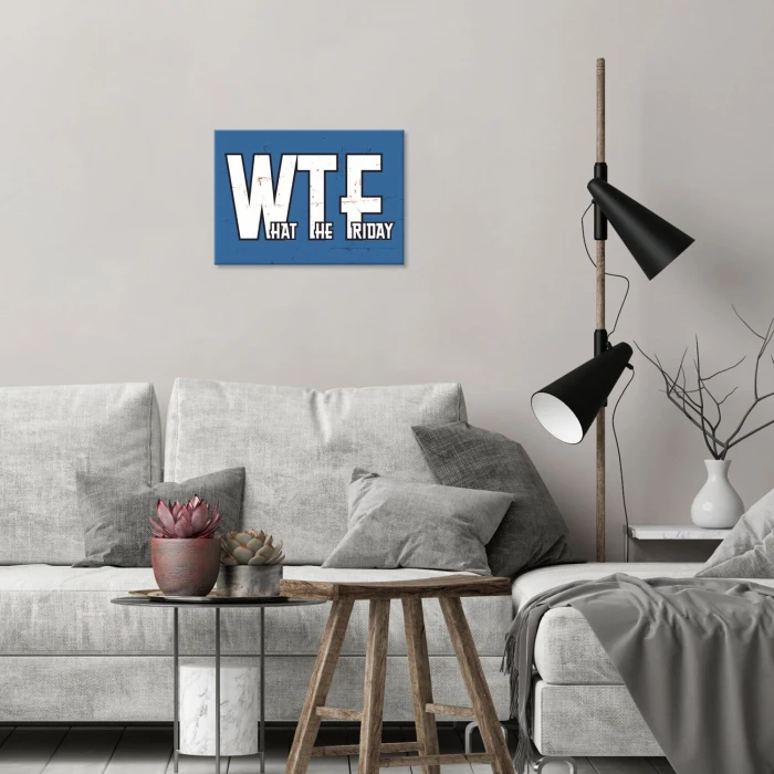 Poster metal WTF gift
