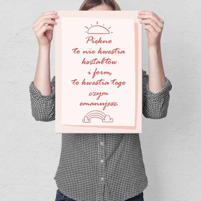 Poster metal Piękno gift