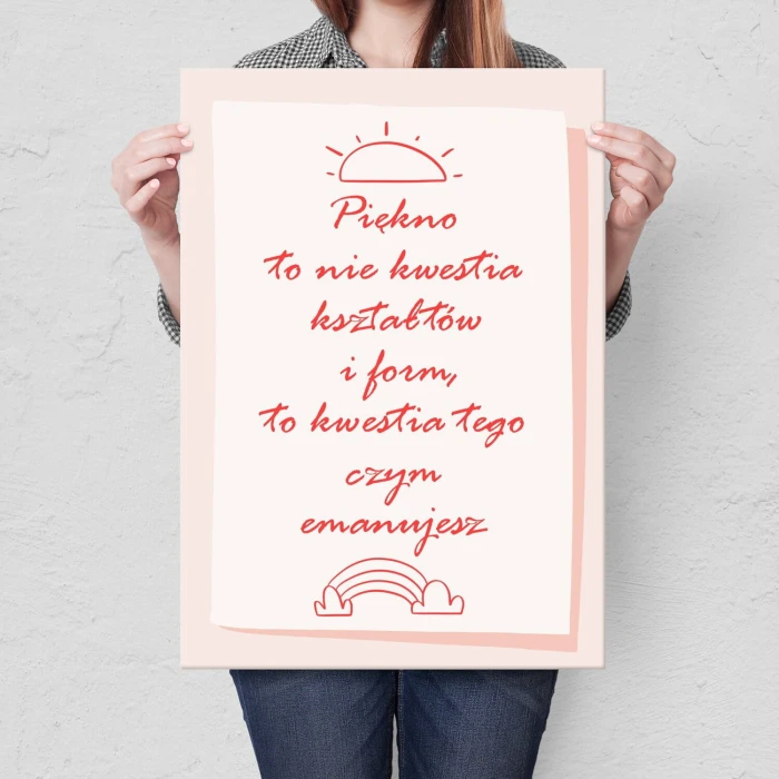 Plakat metalowy Piękno Prezent