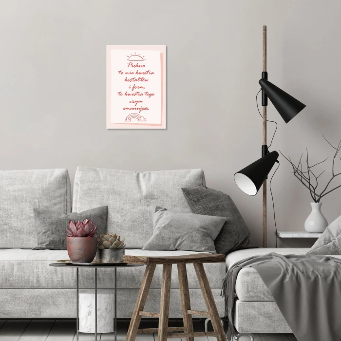 Poster metal Piękno gift