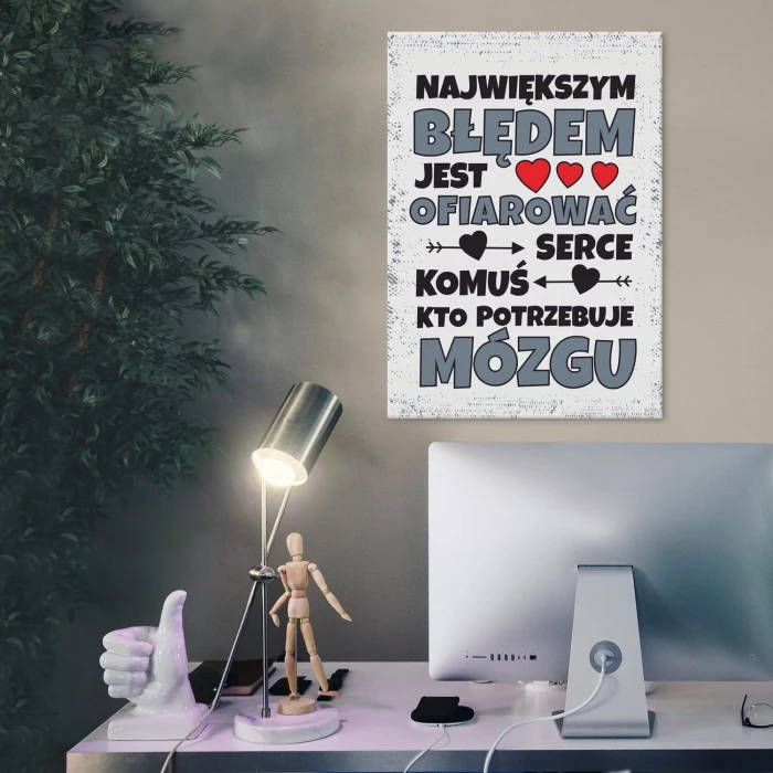 Poster metal największym błędem graf gift