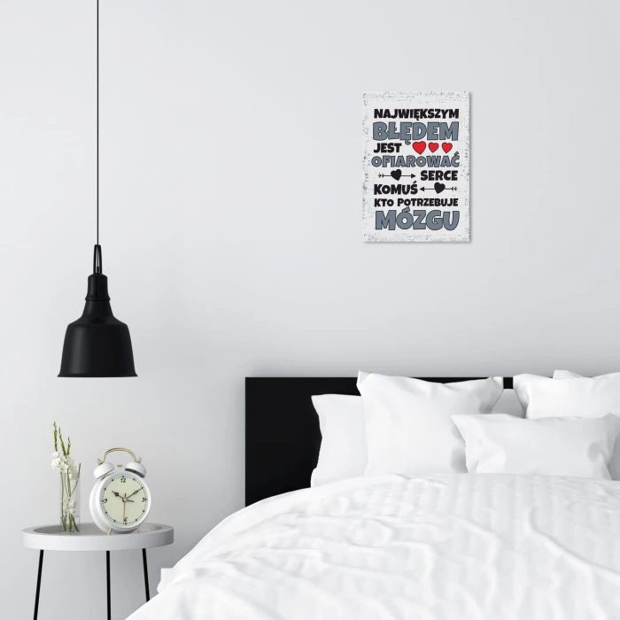Poster metal największym błędem graf gift