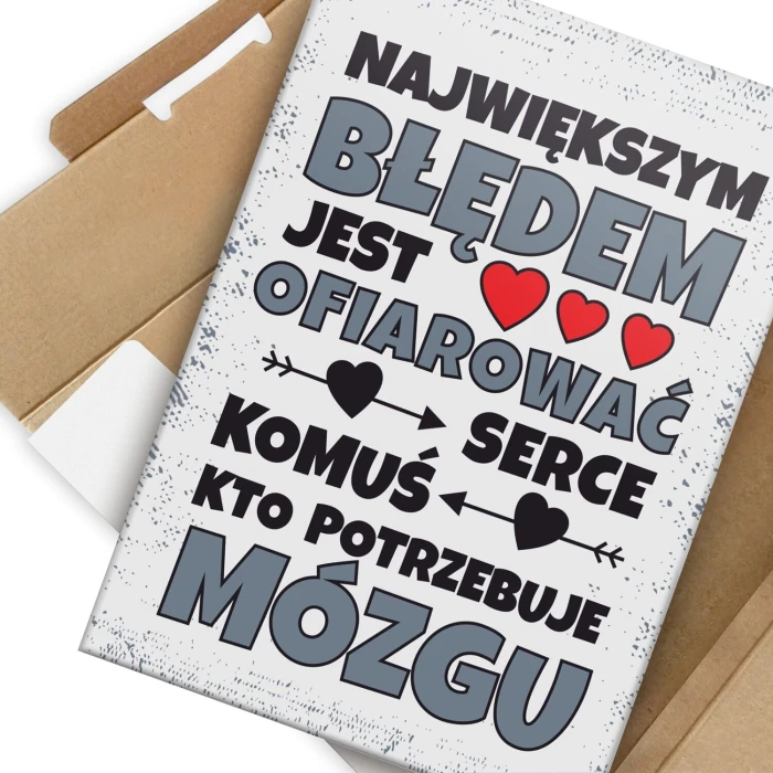 Poster metal największym błędem graf gift