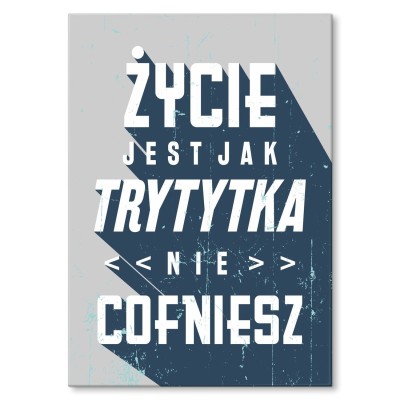 Poster metal życie jak trytytka gift