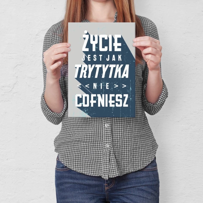 Poster metal życie jak trytytka gift