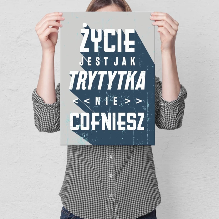 Poster metal życie jak trytytka gift
