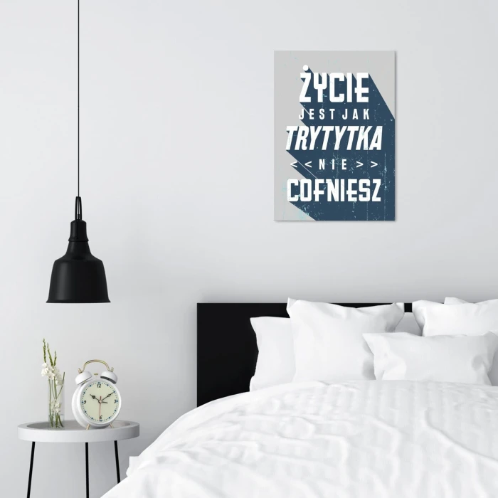 Poster metal życie jak trytytka gift