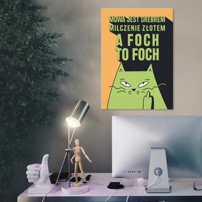 Plakat metalowy foch to foch Prezent