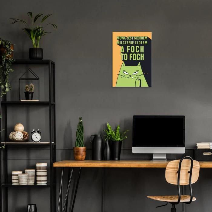 Plakat metalowy foch to foch Prezent