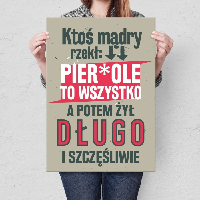 Poster metal Ktoś mądry gift