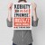 Poster metal kobiety nie zmienisz gift