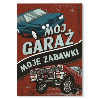 Plakat metalowy moje zabawki 2 Prezent