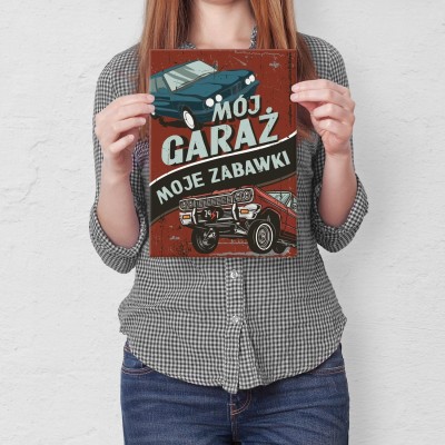 Plakat metalowy moje zabawki 2 Prezent